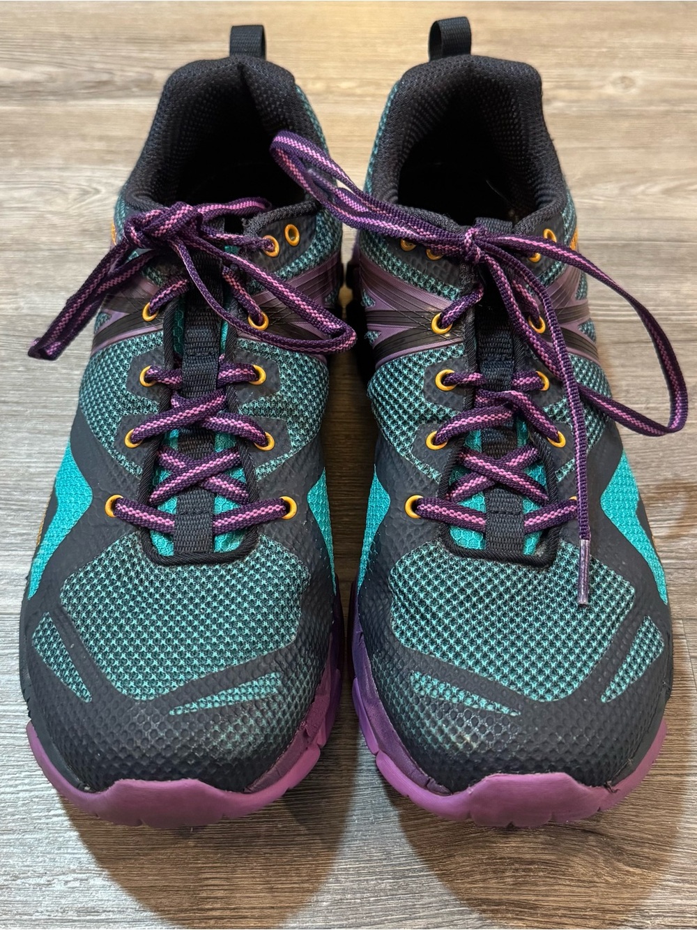 Merrell FlexConnect Hyperlock Trail Hiking Running Shoes Women’s Purple Teal 10